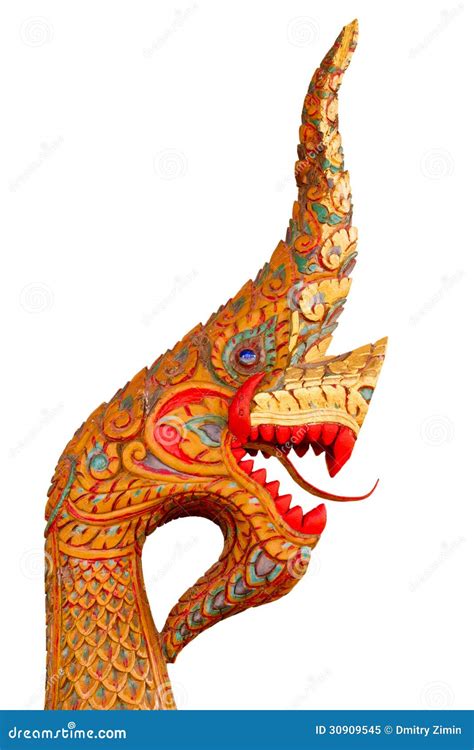 Laos Dragon Isolated Over White Royalty Free Stock Photo - Image: 30909545