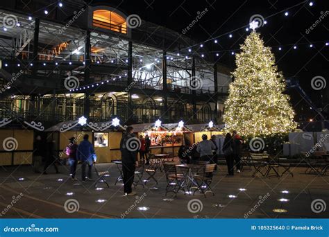 Park At Wrigley At Night, Christmas, Skating Rink Wrigley Field ...