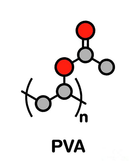 Polyvinyl Acetate Polymer Chemical Structure Photograph by Molekuul/science Photo Library - Pixels