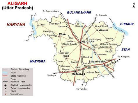 Aligarh Map - Aligarh Directory