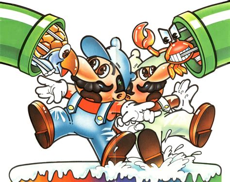 Mario Bros Artwork from the Arcade, Atari and PAL re-release versions