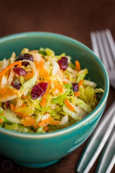 Cabbage, Carrot and Cranberry Salad Recipe - NatashasKitchen.com