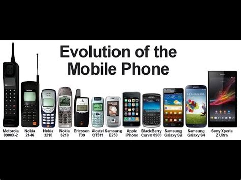 The Evolution of Mobile Phones - history of mobile phones (1983-2017) - YouTube