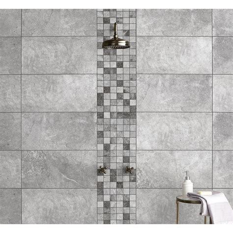 Silver Grey Bathroom Tiles – Rispa