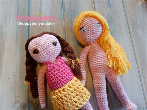 Happy Berry Crochet: Crochet Amigurumi Doll CAL - Ep3 Arms and Hair