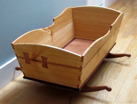 Custom wooden rocking cradle for commission by CACoastalWoodCraft. Want ...