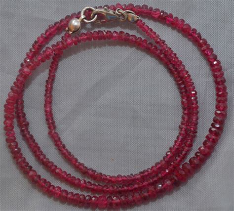 Necklace Spinel red - Treasures from the Stone Age