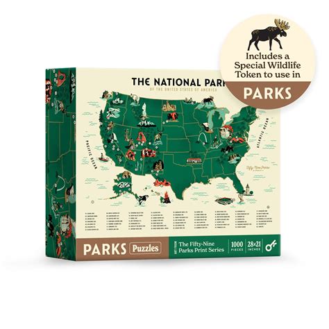 Parks Puzzles: National Parks Map