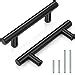 Probrico 5 Pack| Flat Black 3 Inch Center-to-Center Bar Cabinet Pull ...