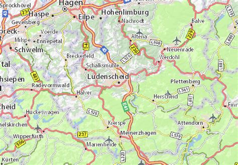 MICHELIN Lüdenscheid map - ViaMichelin