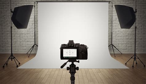 Photo studio light setup with digital camera - ODEA Marketing