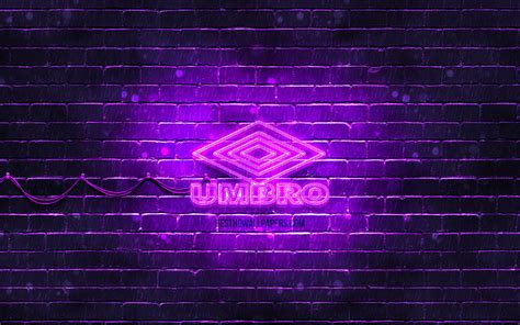 Umbro violet logo, violet brickwall, Umbro logo, sports brands, Umbro neon logo, Umbro with ...