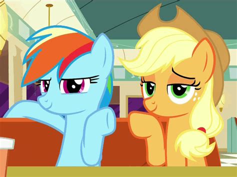 Applejack And Rainbow Dash Gif