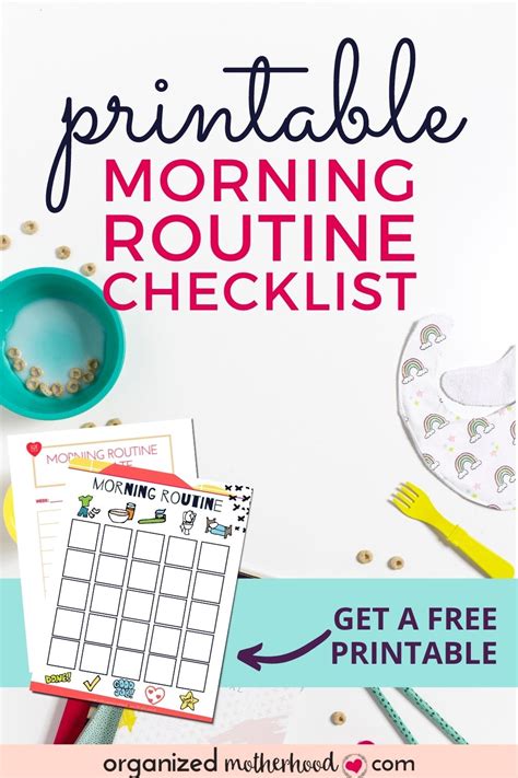 Printable Morning Routine Checklist