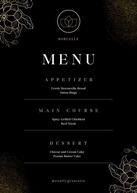 Restaurant Menu Design Cover