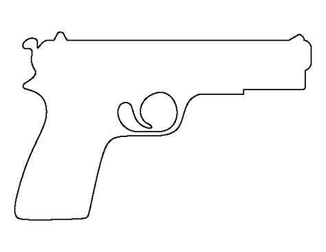 Printable Pistol Template