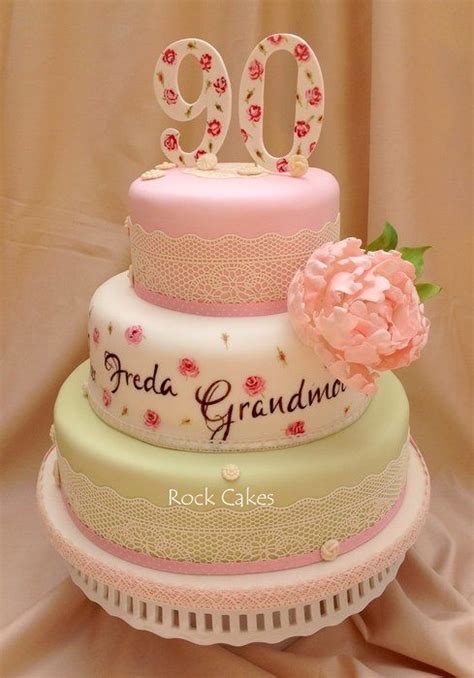 90th Birthday Cakes and Cake Ideas