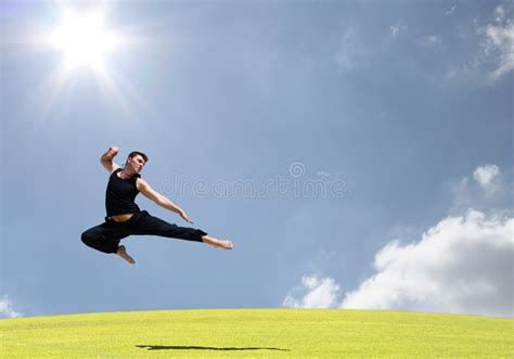 Extreme Jump stock photo. Image of outdoors, games, fall - 2205298