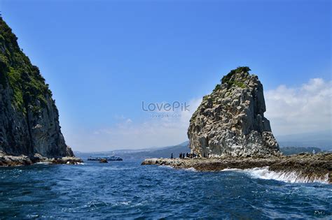 The Natural Scenery Of The Sea Island Of Jeju Island South Kore Picture ...