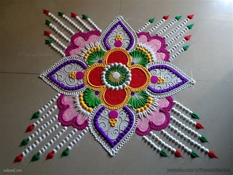 60 Beautiful and Easy Indian Rangoli Designs for your inspiration