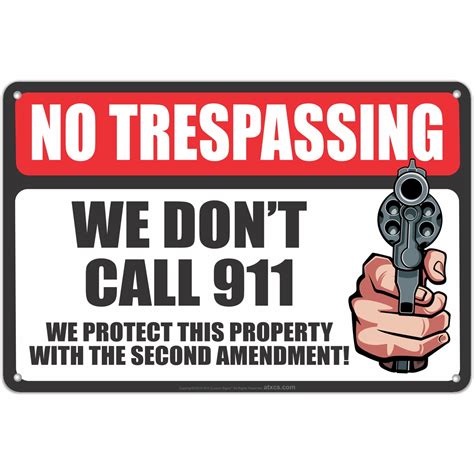 ATX Custom Signs - Funny No Trespassing Sign No Trespassing Sign - Size ...