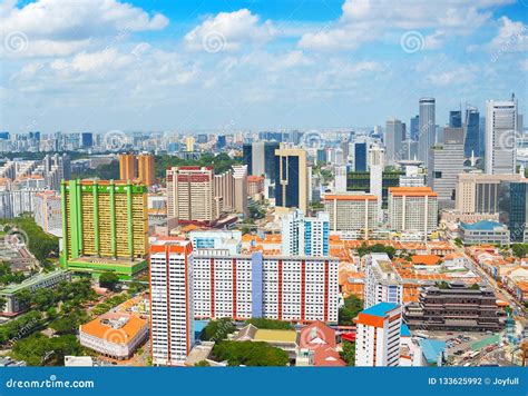 Aerial Cityscape of Singapore Stock Photo - Image of colorful ...