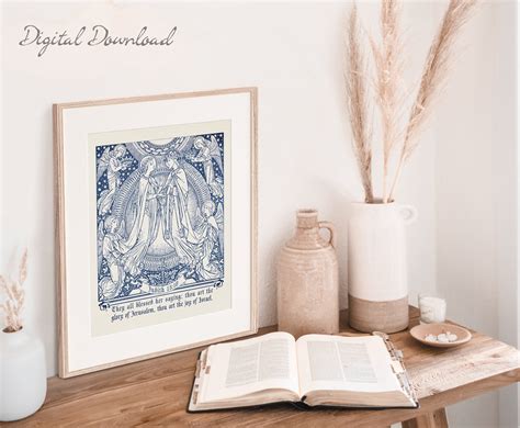 Catholic Wall Art the Assumption of Mary Catholic Home - Etsy