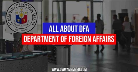 DFA – Department of Foreign Affairs – Purpose, Functions, and ...