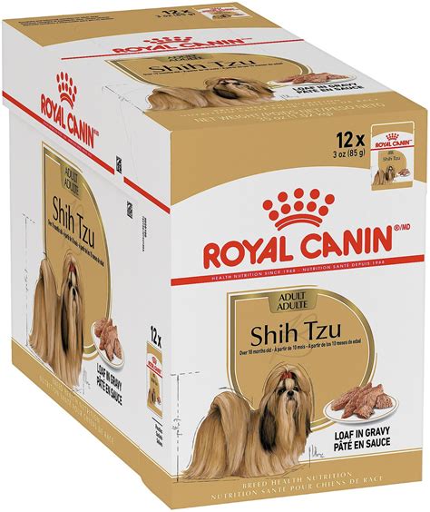 ROYAL CANIN Breed Health Nutrition Shih Tzu Adult Loaf In Gravy Pouch ...