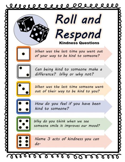 roll and respond game - Google Search | Ice breakers, School counselor ...