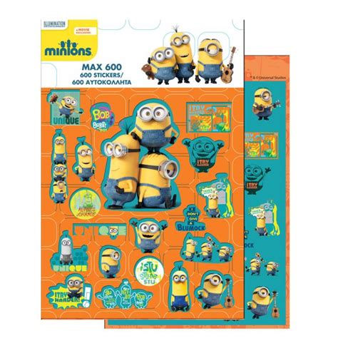 Minions 600 Sticker Mega Pack (774-54079) - Character Brands