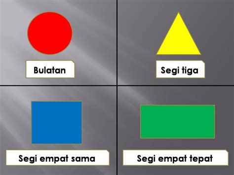 Mengenal bentuk 2 Dimensi (2D) :: Matematik Tahun 1 KSSR