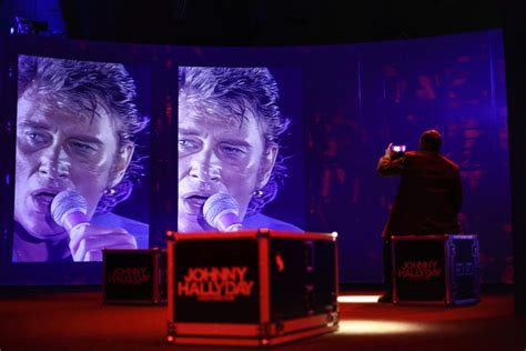 Kick-off of Johnny Hallyday exhibition in Paris