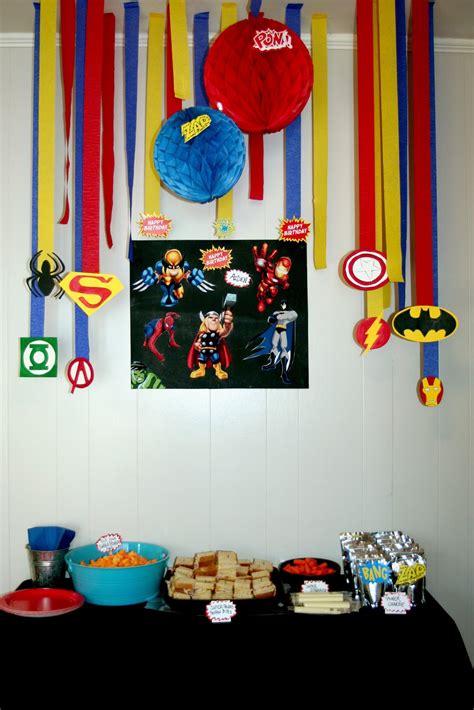 The 23 Best Ideas for Superhero Birthday Decorations – Home, Family ...