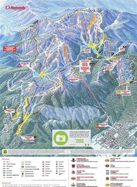 Heavenly Ski Resort Map - Vikki Jerrilee