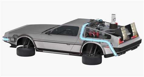 3D delorean flying model - TurboSquid 1339172