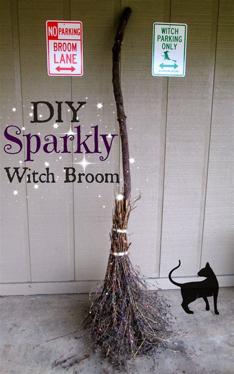 DIY Sparkly Witch Broom | Halloween decorations, Halloween hacks ...