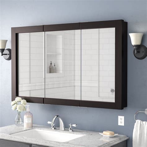 Searle Medicine Cabinet - Bathroom Wall Cabinet with Framed Mirrored Doors | Bathroom wall ...