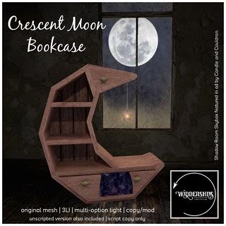 Widdershins - Crescent Moon Bookcase | A magical bookcase wi… | Flickr