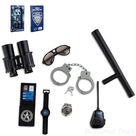 Police Officer Security Guard Equipment Handcuffs Kids Role Play Toys New 86138915607 | eBay