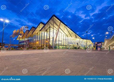 Modern Terminal of Lech Walesa Airport in Gdansk Editorial Photography ...