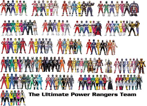 The Ultimate Power Rangers Team by AdrenalineRush1996 on DeviantArt