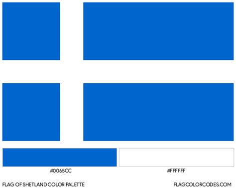 Shetland flag color codes