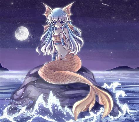 Créditos a su respectivo autor. | Anime mermaid, Mermaid anime, Mermaid ...