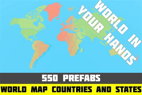 World Map Countries And States 3d model