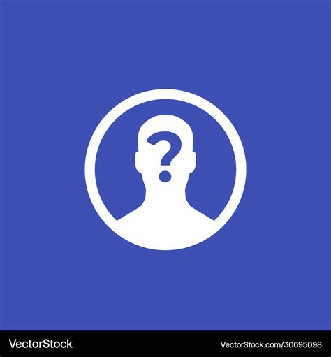 Unknown person icon Royalty Free Vector Image - VectorStock