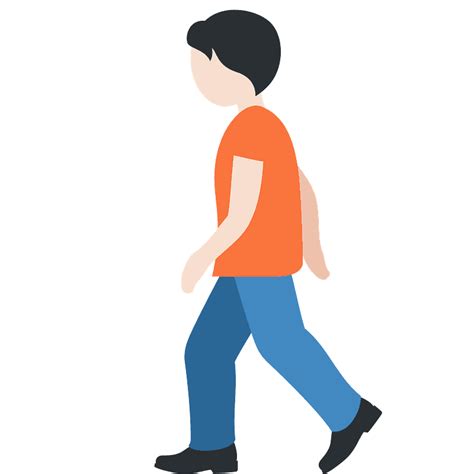 Person walking emoji clipart. Free download transparent .PNG | Creazilla