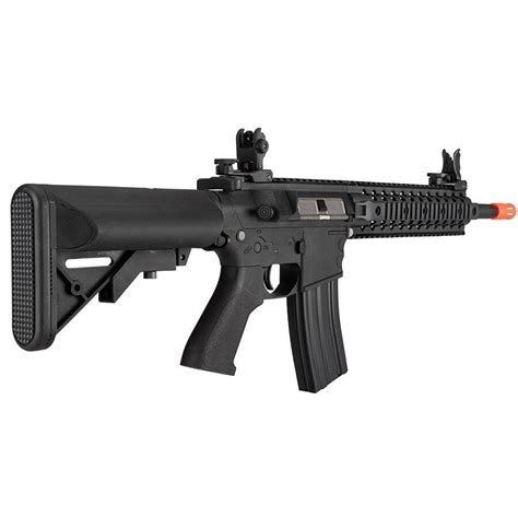 Lancer Tactical M4 RIS Carbine Gen 2 Airsoft Rifle, Black