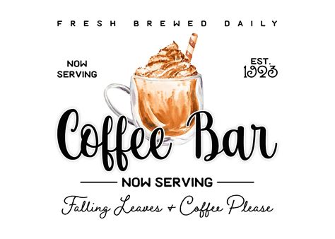 Free Printable Farmhouse Coffee Bar Sign - The Cottage Market