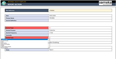 Audit Template Excel